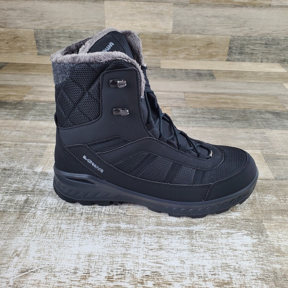 Lowa Trident III GTX Womens Hiking Shoes Sz 8.5 Black Lace Up High Top Round Toe